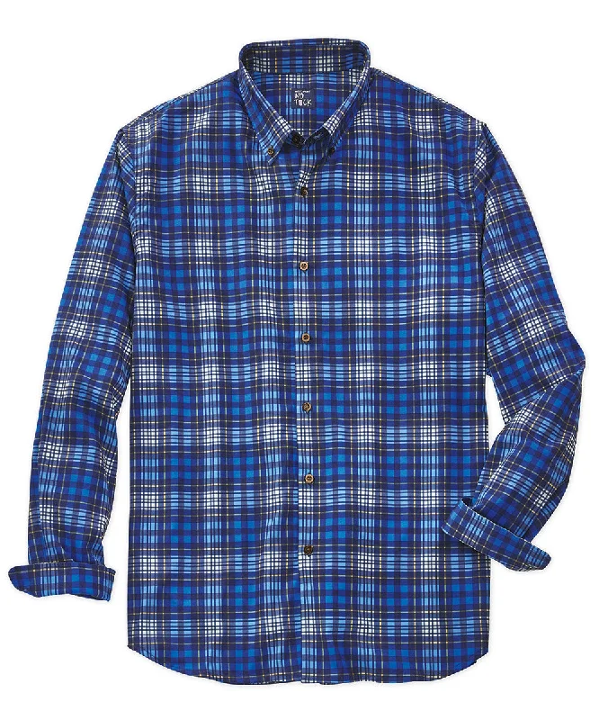 Westport No-Tuck Long-Sleeve Performance Stretch Plaid Sport Shirt