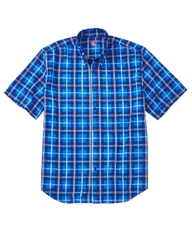 Westport No-Tuck Short Sleeve Performance Stretch Plaid Sport Shirt