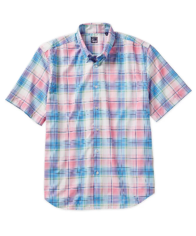 Westport No-Tuck Short Sleeve Performance Stretch Plaid Sport Shirt