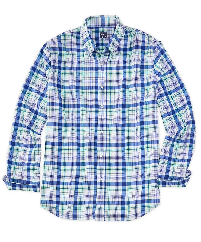 Westport No-Tuck Long Sleeve Performance Stretch Plaid Sport Shirt