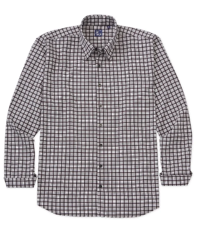 Westport No-Tuck Long Sleeve Plaid Performance Stretch Sport Shirt