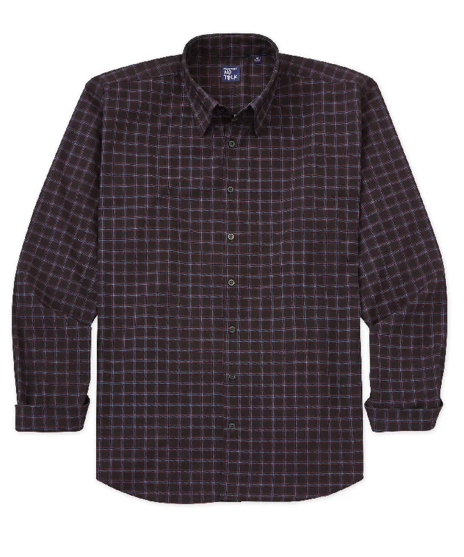 Westport No-Tuck Long Sleeve Plaid Performance Stretch Sport Shirt