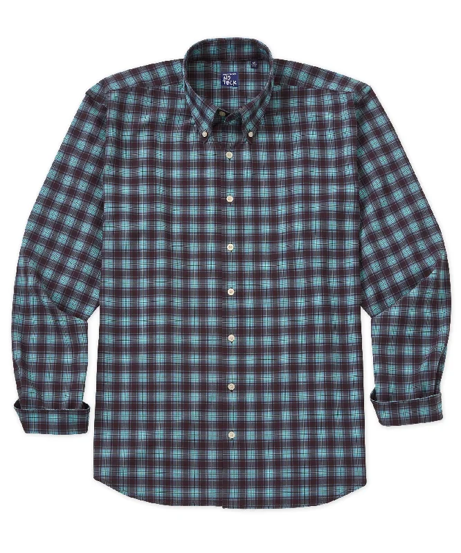 Westport No-Tuck Long Sleeve Plaid Performance Stretch Sport Shirt