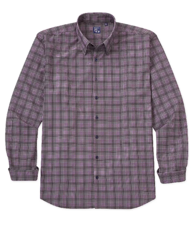 Westport No-Tuck Long Sleeve Plaid Performance Stretch Sport Shirt