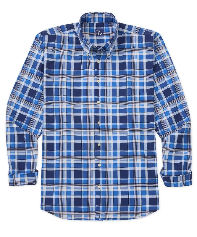 Westport No-Tuck Long Sleeve Plaid Performance Stretch Sport Shirt