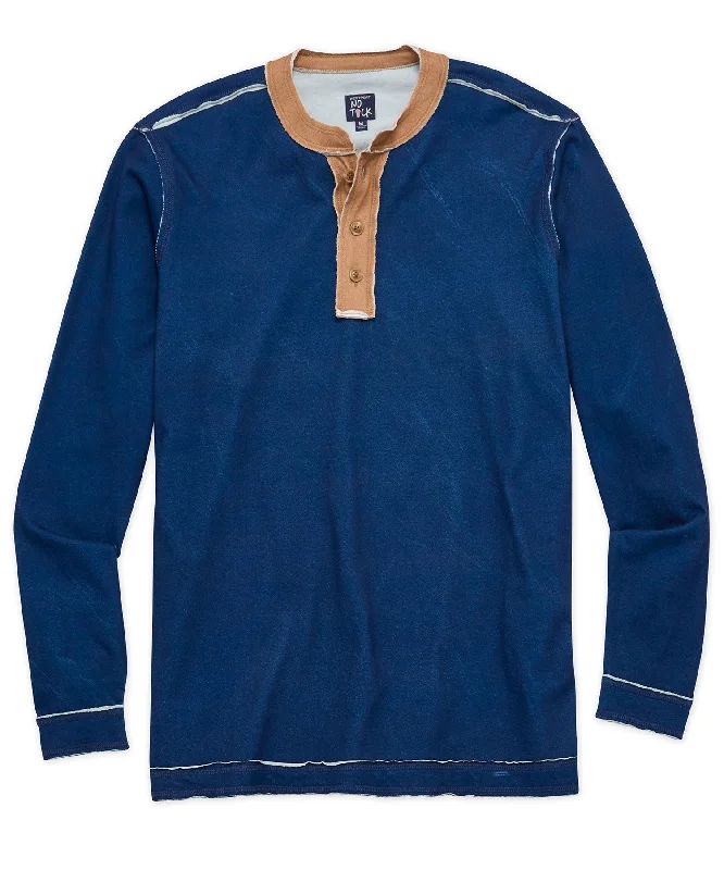 Westport No-Tuck Long Sleeve Rough Edge Henley