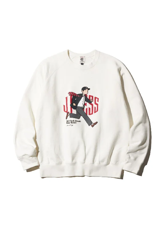 AARON CHANG CREW NECK SWEATSHIRT - WHITE