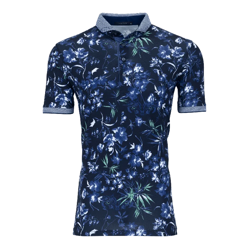 Dark Floral Polo